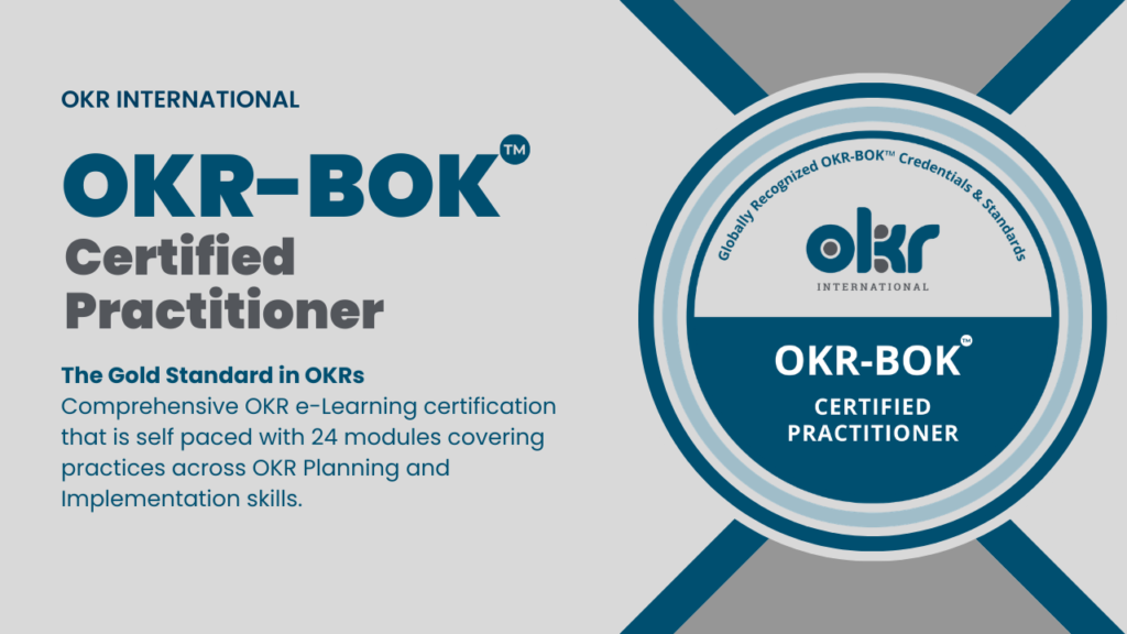 OKR BOK Certified Practitioner by OKR International