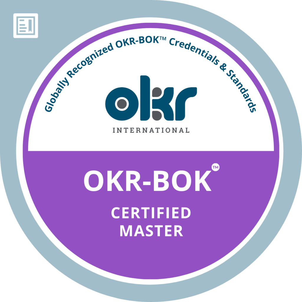 OKR-BOK Certified Master Logo - Tear Drop