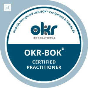 OKR-BOK Certified Practitioner Logo - Tear Drop - Transparent