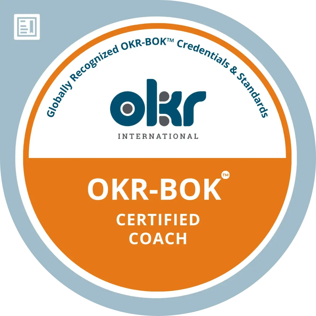 OKR-BOK Certified Practitioner Logo - Tear Drop - Transparent