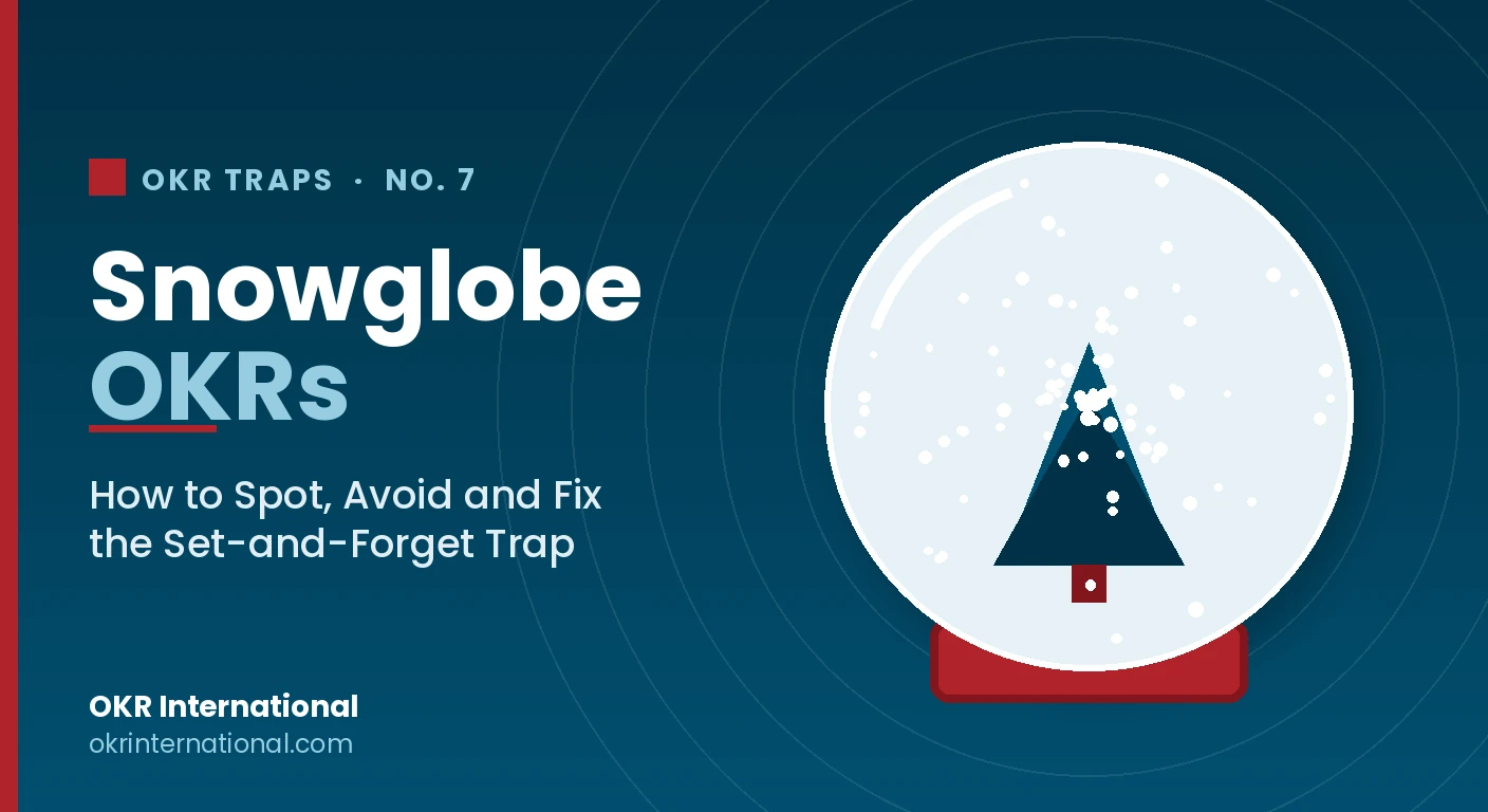 Snowglobe OKRs - OKR Trap from the OKR Trap Atlas.