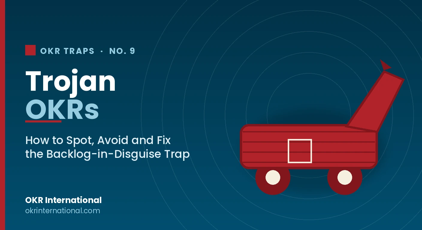 Trojan OKRs — how to spot, avoid and fix the backlog-in-disguise OKR trap, by OKR International.