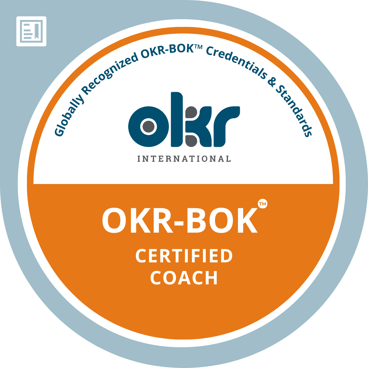 OKR-BOK™ Certified Coach badge from OKR International